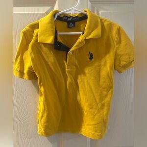 U.S. Polo Assn. Kids (4/5) Mustard Yellow Polo Shirt